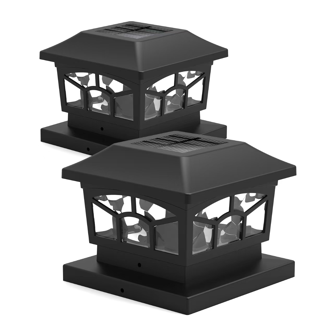 Дуал Моде Солар Пост Цап Лигхт Солар Гарден Лигхт